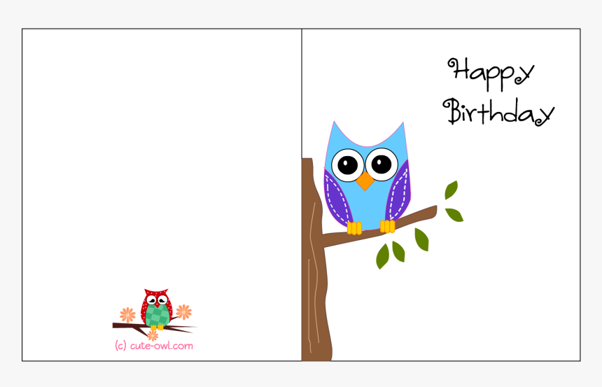 Free Printable Cute Owl Birthday