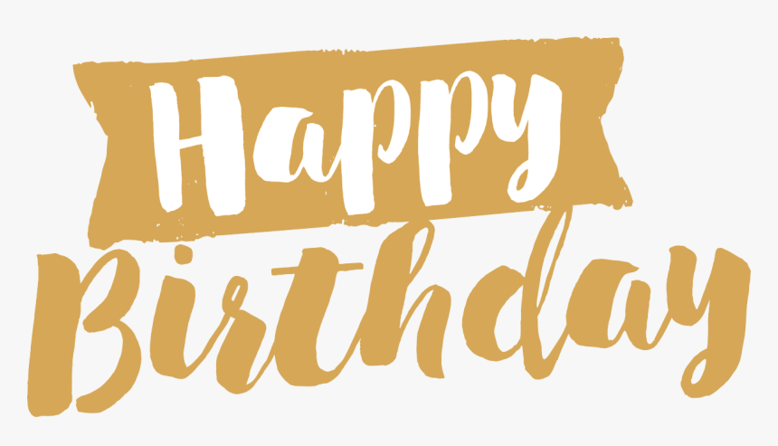 Pin By Pngsector On Happy Birthday Transparent Png - Transparent Calligraphy Happy Birthday Png