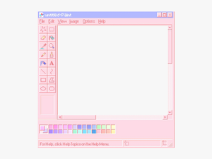 #paint #pink #pinkaesthetic #windowart #paintpng #aesthetic - Computer Monitor
