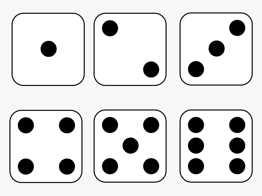 6 Dice Number Clipart Picture Bl