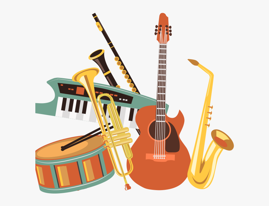 Instruments Clipart Musician - Transparent Background Music Instruments Clipart