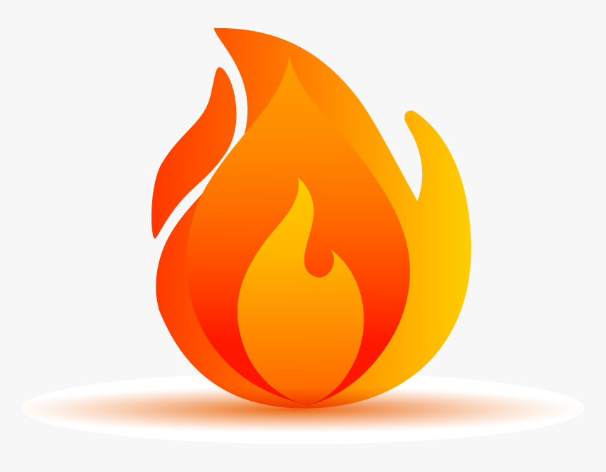 Fire Download Icon - Transparent Background Flame Icon