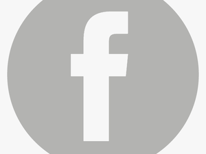 Fb Icon Png - Facebook Logo Grey Circle