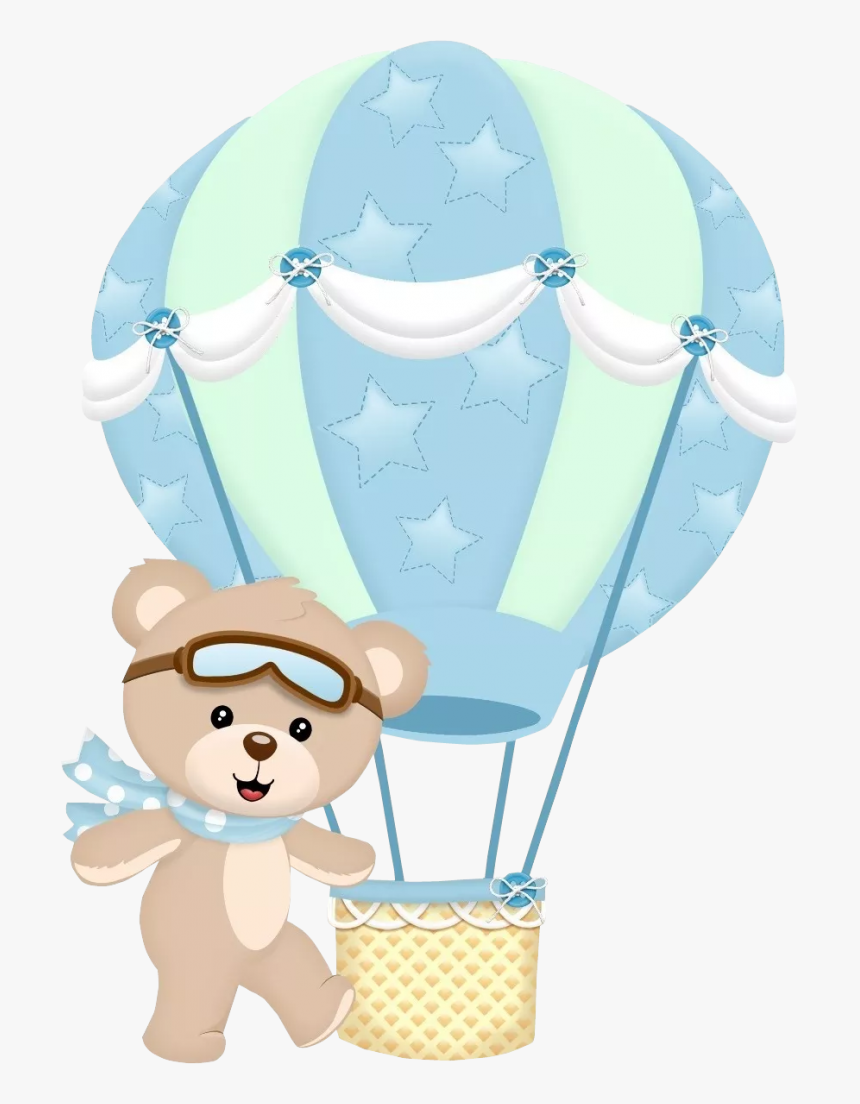 Teddy Bear Hot Air Balloon Clipa