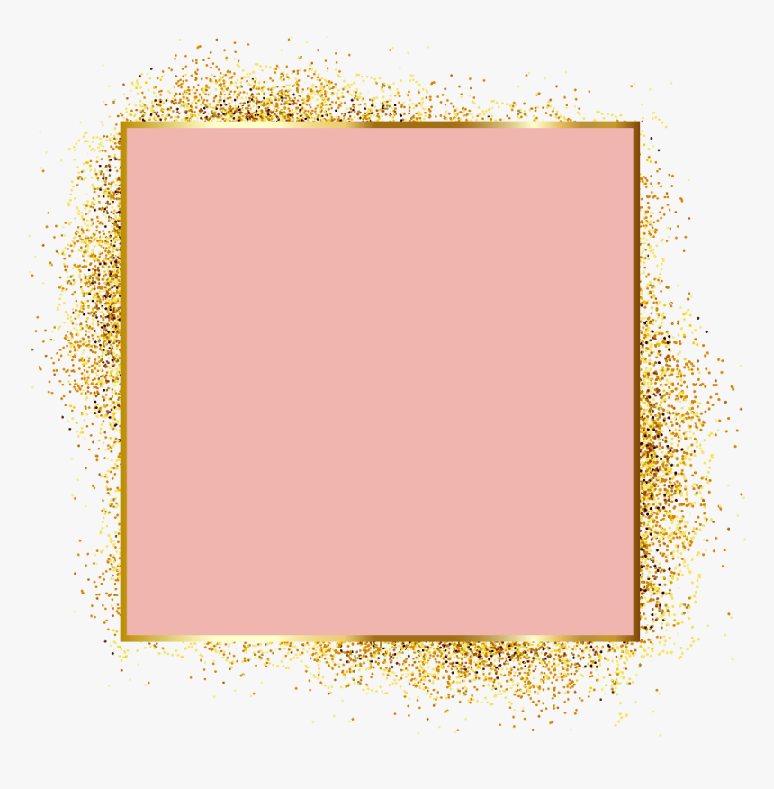 #pink #gold #rosegold #glitter #square #brush #geometric - Rose Gold Watercolor Png Pink Gold