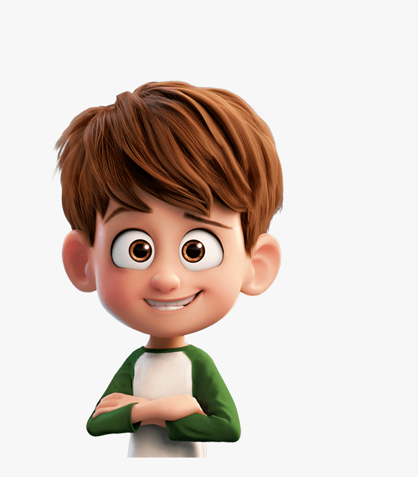 Brown Hair Cartoon Character Boy Cartoon 