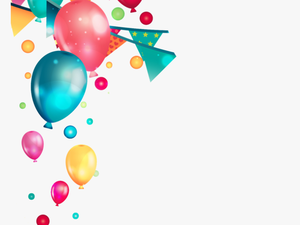 Birthday Party Balloons Vector - Transparent Background Party Balloons Png