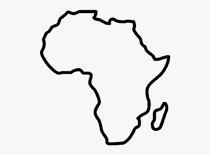 Clip Art Africa Outline - Map Of