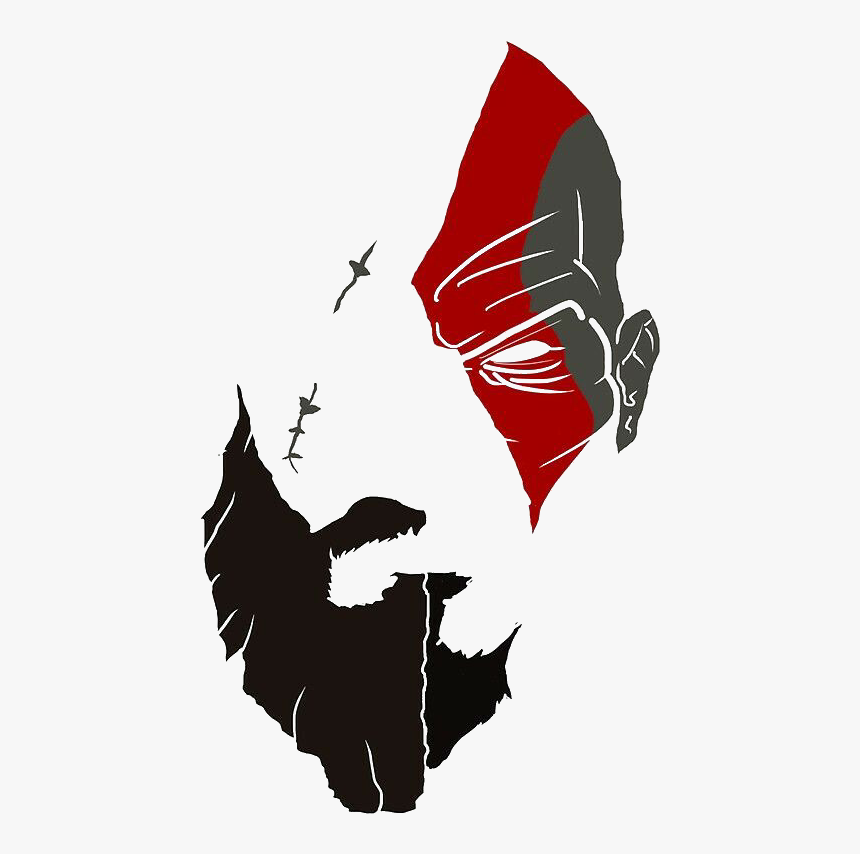 #kratos #god Of War #face #rosto @lucianoballack - God Of War Tattoo Png