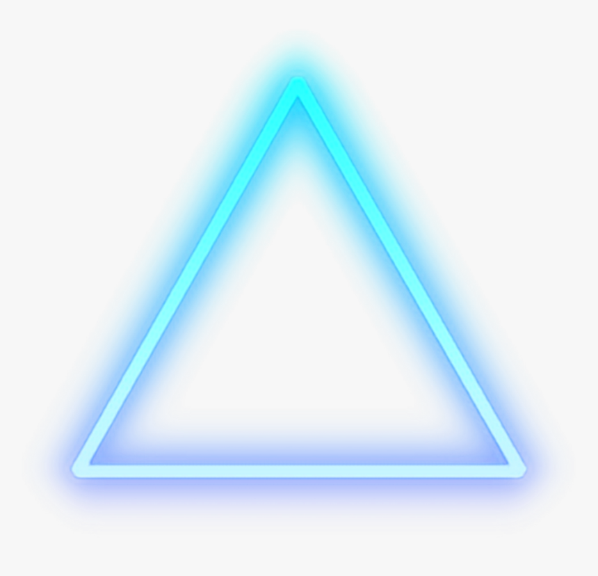 #triangle #neon #blue #color #va