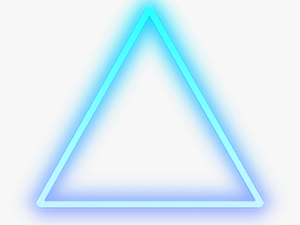 #triangle #neon #blue #color #vaporwave #aesthetic - Neon Triangle Png