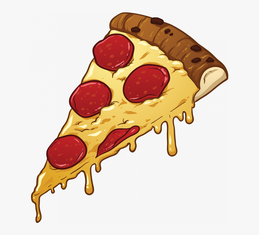 Transparent Cartoon Pizza Png - Pizza Slice Clip Art