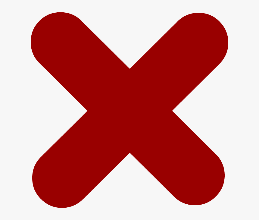 Letter X Png Free Download - X Icon Red Transparent