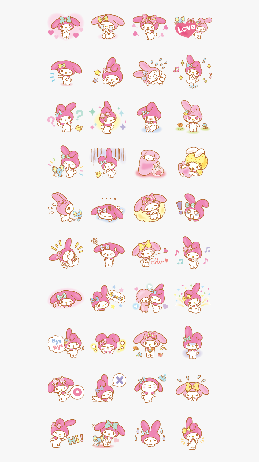 My Melody By Sanrio - My Melody Whatsapp Sticker