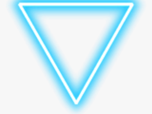 #freetoedit #neon #blue #triangle - Blue Neon Triangle Transparent