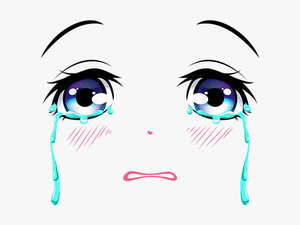 Closed Crying Anime Eyes