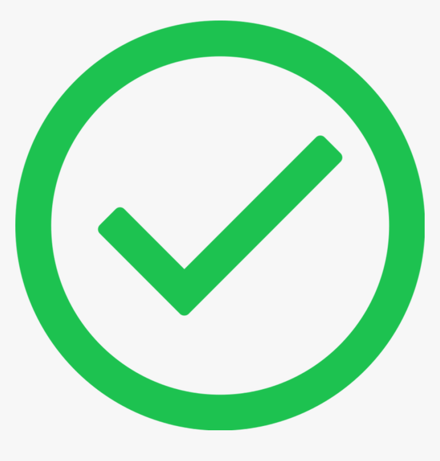 Transparent Checklist Png - Green Check In Circle