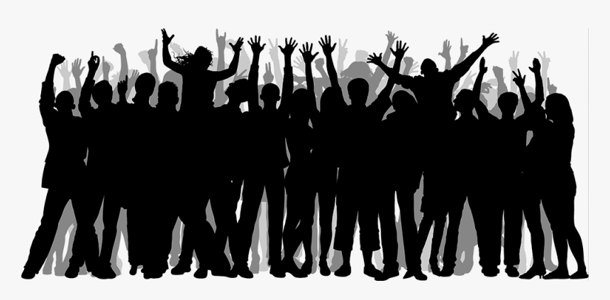 Transparent Crowd Silhouette Png