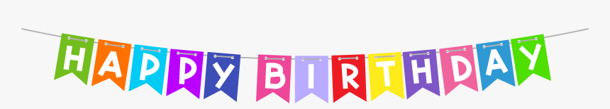 Transparent Background Happy Birthday Banner Png