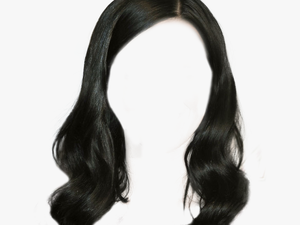 Transparent Hair Black - Women Png Hair Style