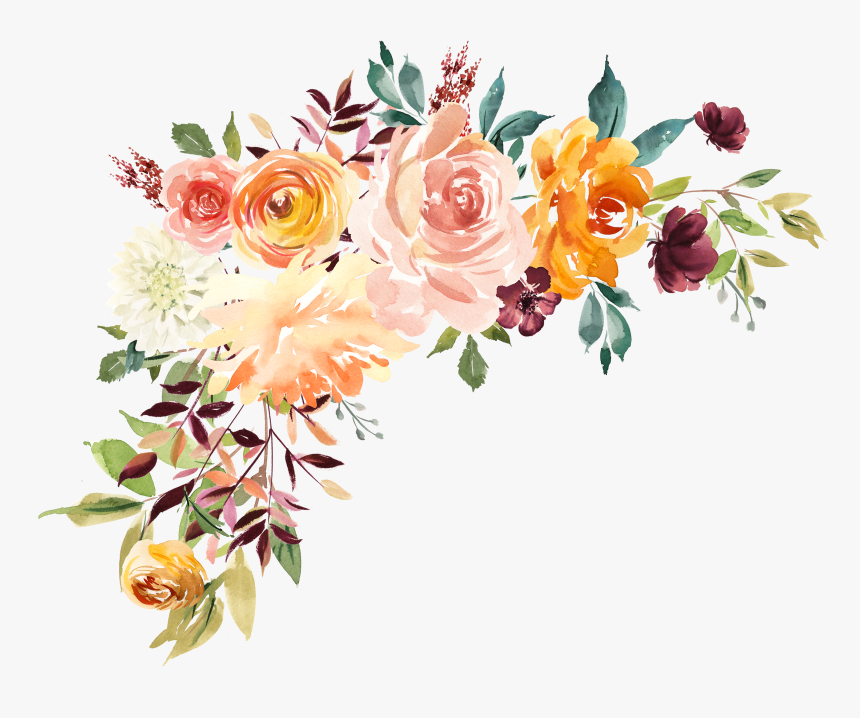 Transparent Background Watercolor Flower Png