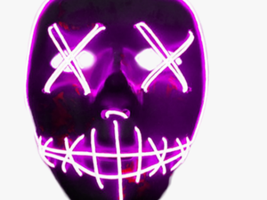 #halloween #mask #purge #neon - Led Light Mask