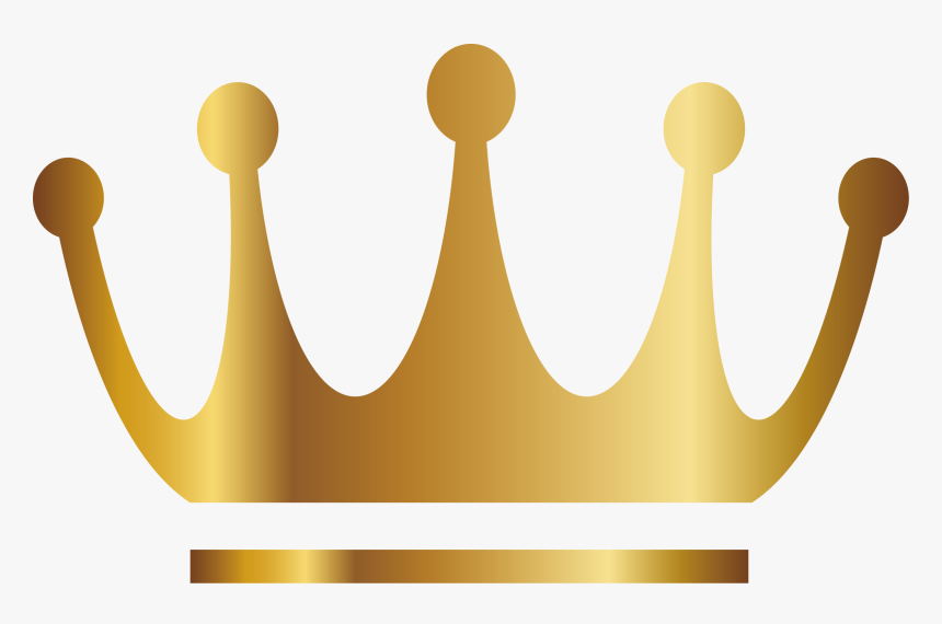 Vector Hand-painted Gold Crown Png Download - Crown Gold Vector Png