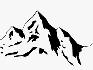 Transparent Mountain Outline Png - Transparent Background Mountain Clipart