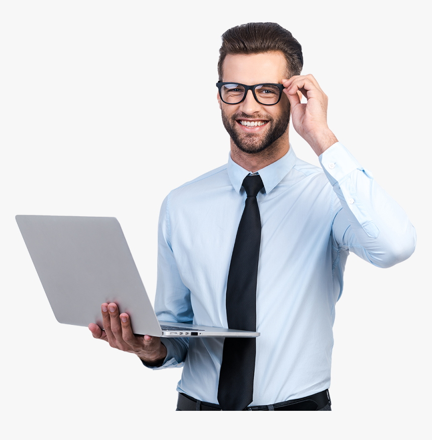 Picture - Businessman With Laptop Png