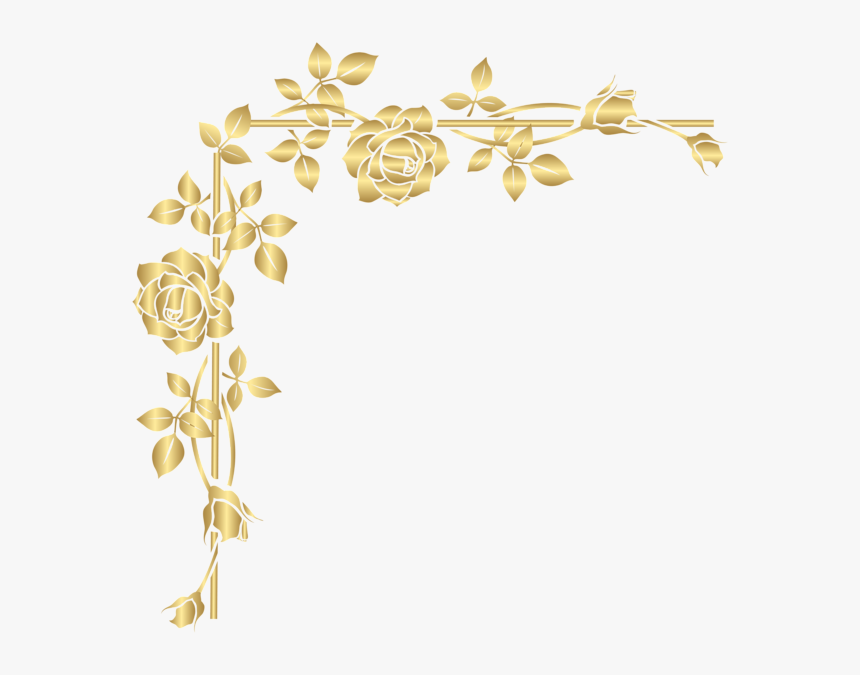Gold Rose Corner Png Clip Art Im