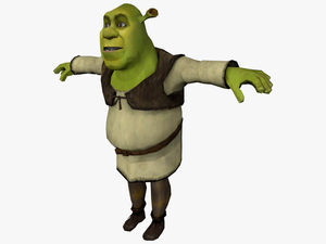 Shrek Face Png - Shrek T Pose Transparent