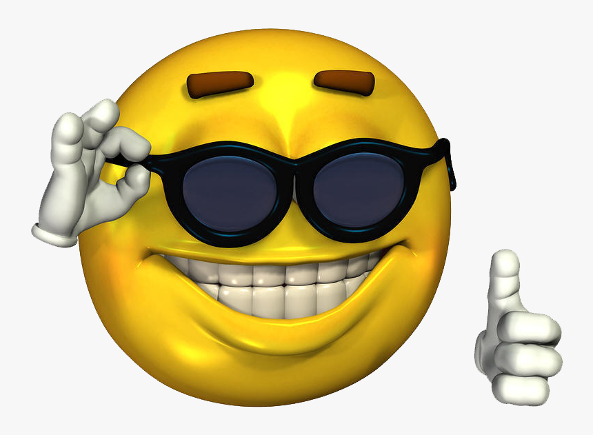 Emoticon T-shirt Smiley Emoji Free Download Png Hd - Sunglasses Thumbs Up Emoji
