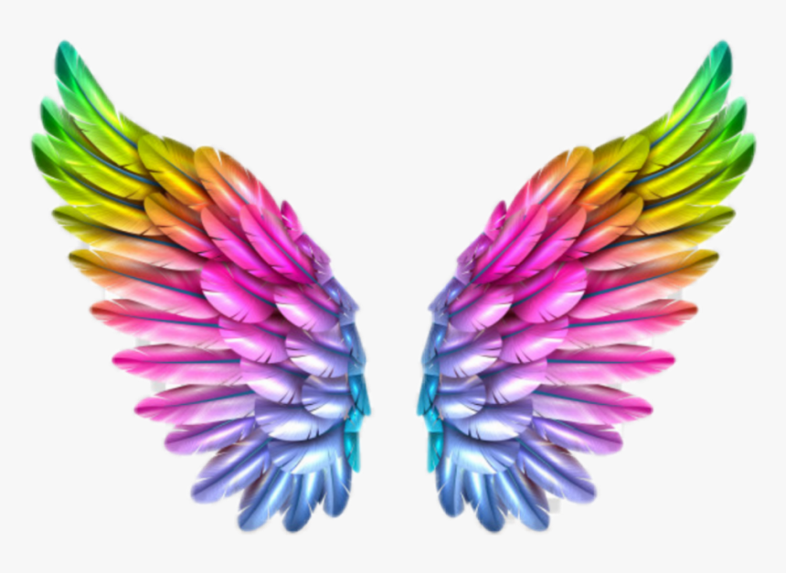 Transparent Tinkerbell Wings Png - Colorful Angel Wings Png