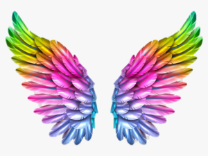 Transparent Tinkerbell Wings Png - Colorful Angel Wings Png