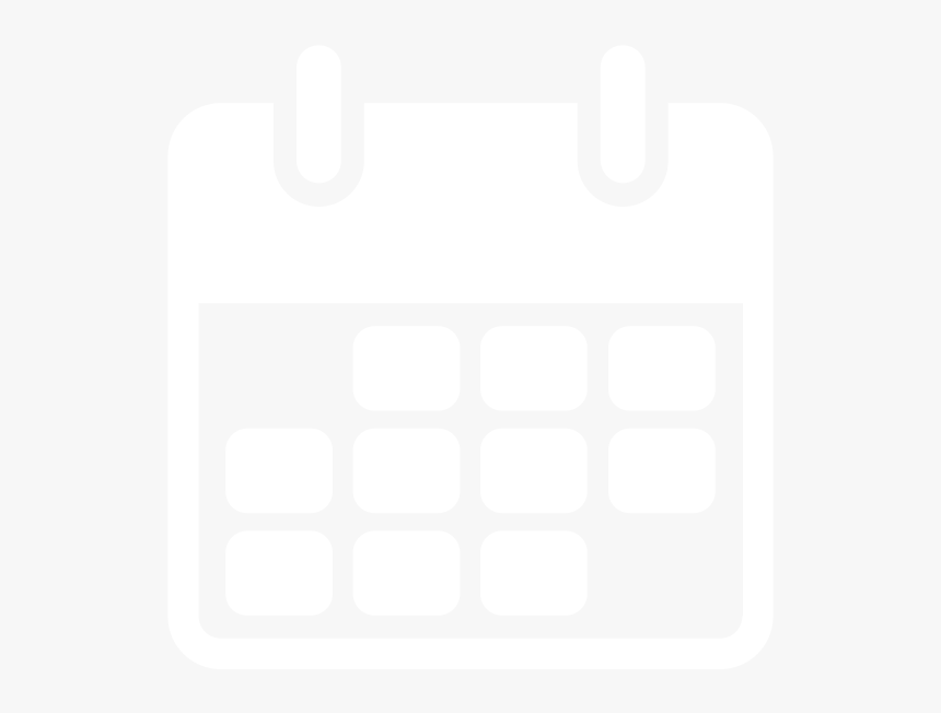 Transparent White Calendar Icon Png - Black-and-white
