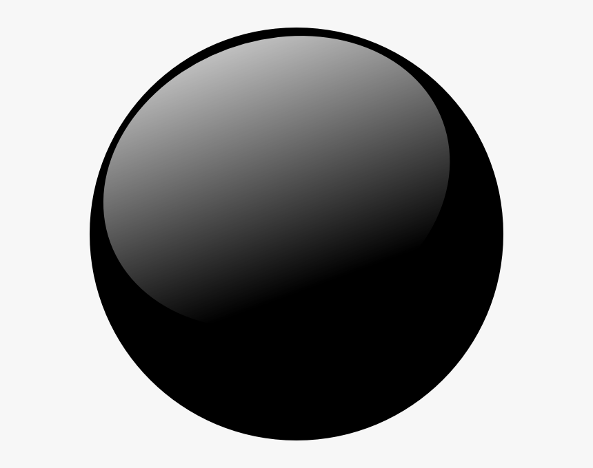 Shiny Circle Png - 3d Black Circle Png