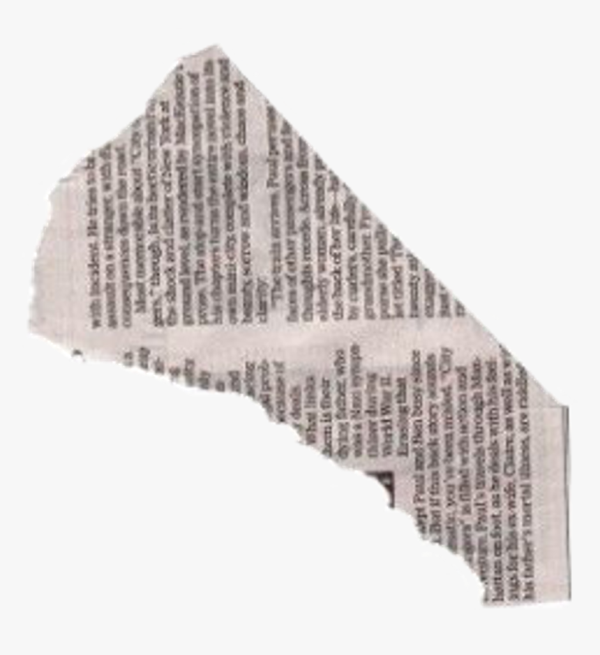 #words #newyork #newspaper #timessquare #news #blackandwhite - Aesthetic Ripped Paper Png