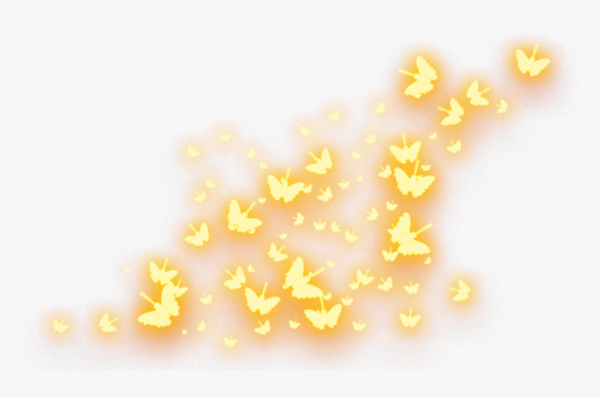 #butterflies #mariposas #resplandor #shine #gleam #brillo - Gold Glow Butterfly Png