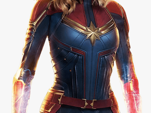 Captain Marvel Transparent Png Images - Mcu Captain Marvel Suit