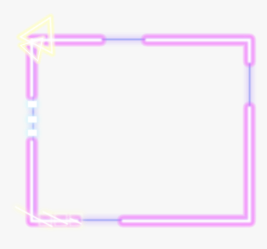 #square #neon #geometric #frame #triangle #overlay - Picsart Neon Frame Png