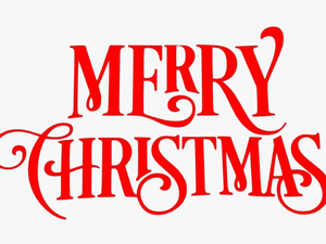 Christmas Word Png File - Transparent Merry Christmas Png