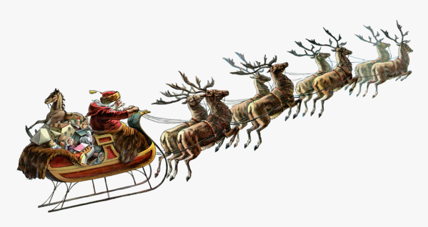 Santa Sleigh Png Images Free Dow