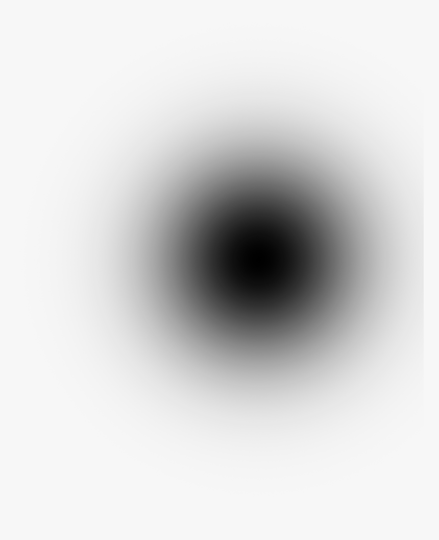 Transparent Shadows Circle - Black Dot Fade Png