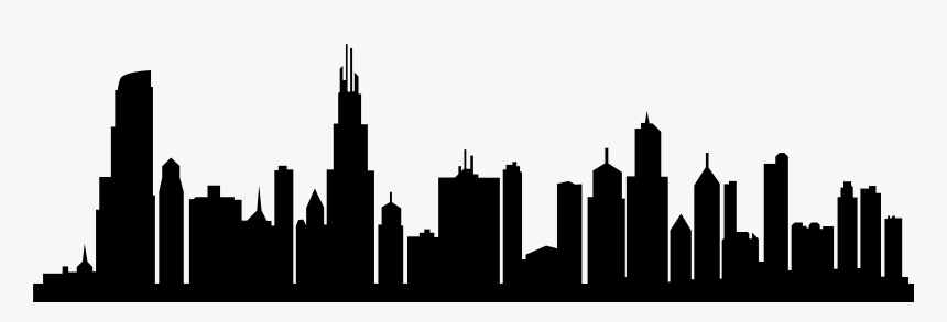 Silhouette Png City - Chicago Skyline Silhouette Png