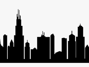 Silhouette Png City - Chicago Skyline Silhouette Png