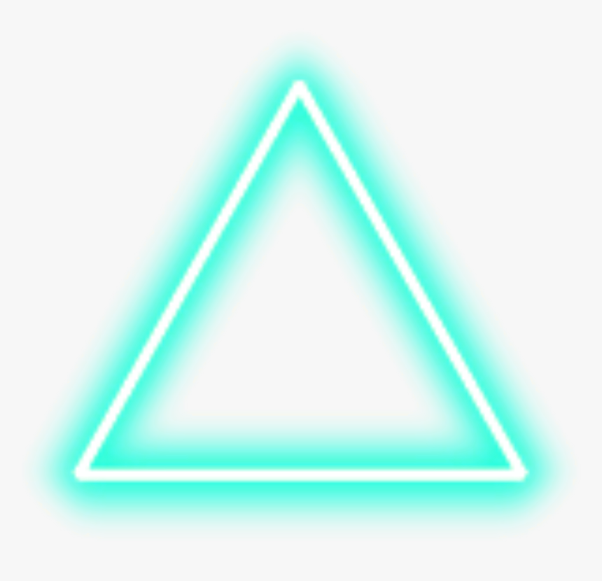 #teal #turquoise #neon #triangle #border #png #freetoedit - Playstation Triangle Square Circle X