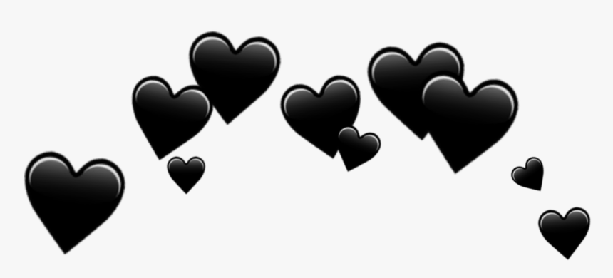 Download Hearts Black Emoji Tran