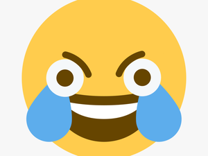 Open Eye Crying Laughing Discord Emoji - Crying Laughing Emoji