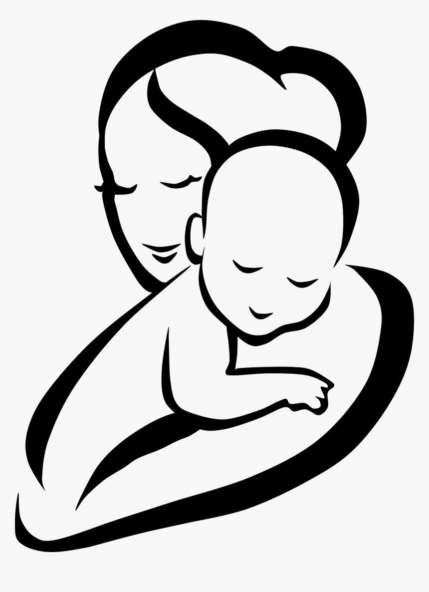 Mother Child Infant Clip Art - Mother And Baby Clipart Png