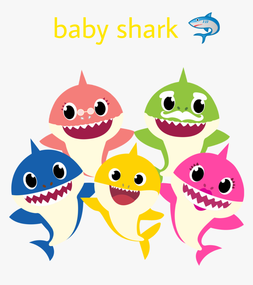 #babyshark - Transparent Background Baby Shark Clipart
